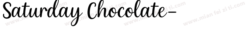 Saturday Chocolate字体转换